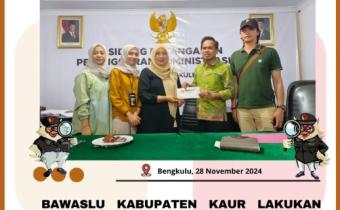 Anggota Bawaslu Kabupaten Kaur Kordiv HPPH Sampaikan secara langsung C1 Hasil Salinan Pemilihan Serentak Tahun 2024 di Kabupaten Kaur ke Provinsi Bengkulu