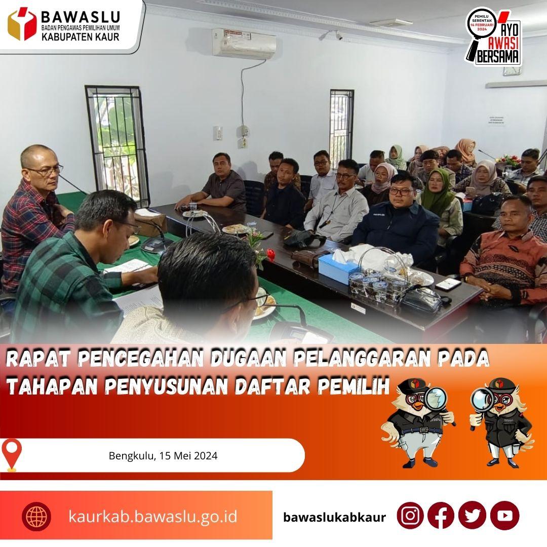 Rapat Penyusunan Daftar Pemilih