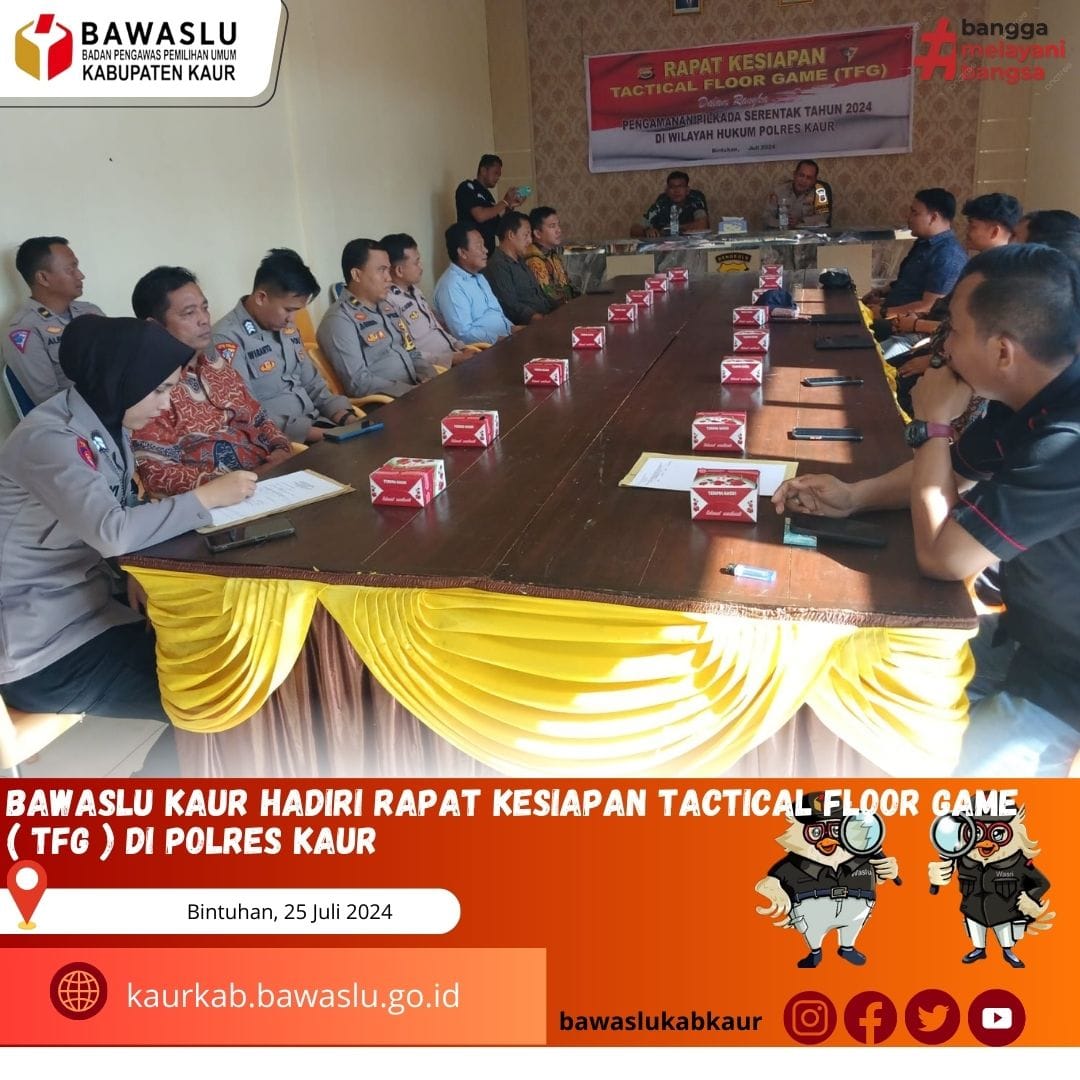 Korsek dan Staf Hadiri Rapat di Polres Kaur