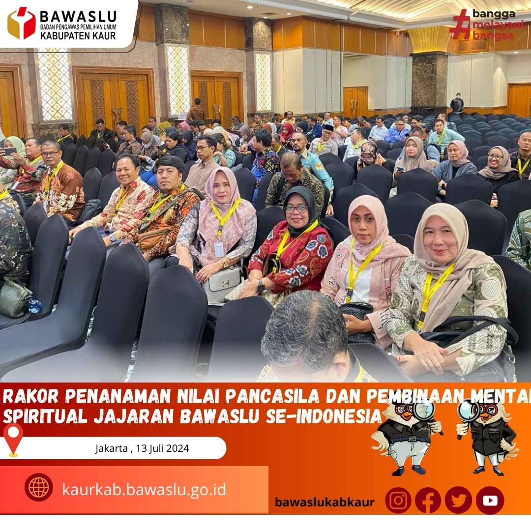 Anguota Bawaslu Kaur ikuti Rakor Penanaman Nilai Pancasila