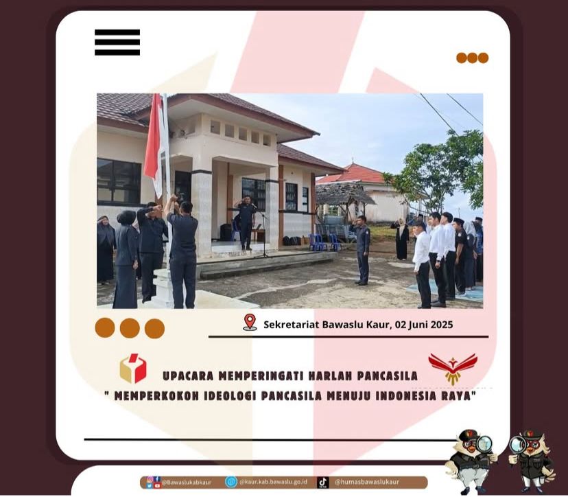 Upacara Harlah Pancasila dipinpin oleh Kordiv PPPS