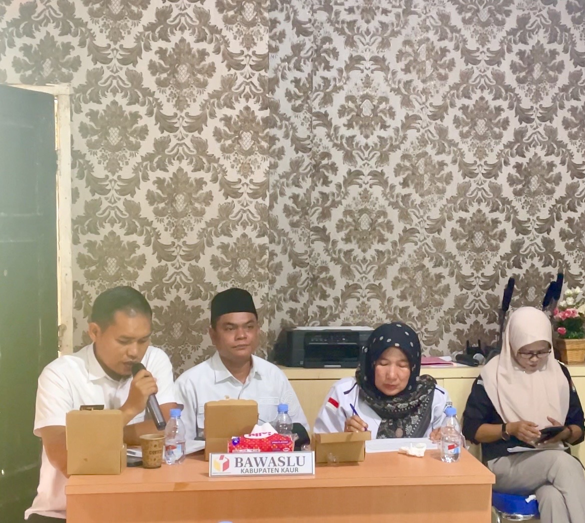 Perkuat Akurasi Data Pemilih, Bawaslu Kabupaten Kaur Dorong Sinergi Tiga Lembaga dalam Coktas dan Pleno PDPB