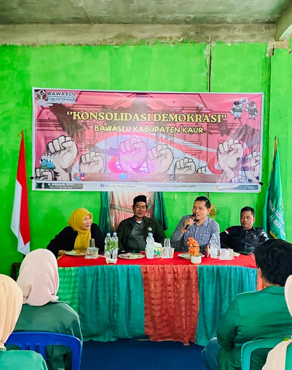 Sasar 50 Persen Suara Pemilih Muda, Bawaslu Kaur Gelar Konsolidasi Demokrasi di Sekolah Tinggi Ilmu Tarbiyah Al-Wasi Kaur