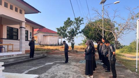 Tingkatkan Disiplin dan Kenyamanan Lingkungan Kerja, Apel Pagi Tekankan Pentingnya Menjaga Kebersihan