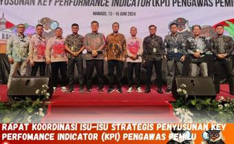 Ketua, Korsek dan staf Bawaslu Kabupaten Kaur ikuti Rapat Koordinasi Isu-isu Strategis Penyusunan Key Perfomance Indicator (KPI) Pengawas Pemilu 