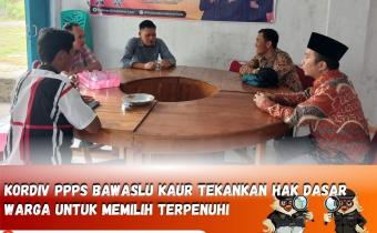 Kordiv Penanganan Pelanggaran dan Penyelesaian Sengketa  beserta staf supervisi ke kecamatan