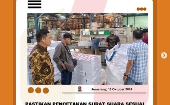 Ketua Bawaslu Kabupaten Kaur dan Ketua serta Anggota KPU Kabupaten Kaur sambangi PT Temprina Media Grafika di Semarang guna memastikan pencetakan surat suara pada Pemilihan di Kabupaten Kaur sesuai dengan regulasi.