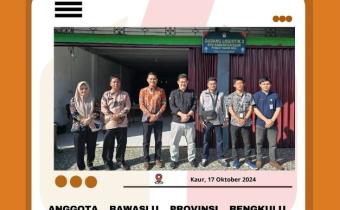 Kunjungan dari Anggota Bawaslu Provinsi Bengkulu untuk memastikan logistik sampai ke gudang Logistik KPU Kabupaten Kaur dengan baik dan tanpa kendala.