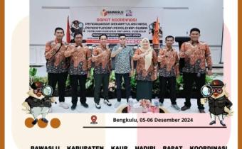 Rapat Koordinasi Pengawasan Rekapitulasi Hasil Perhitungan Perolehan Suara Pemilihan Serentak Tahun 2024