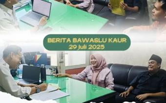 Ketua dan Anggota Bawaslu Kabupaten Kaur koordinasi langsung ke Bawaslu Privinsi Bengkulu terkait data Pemilih Berkelanjutan