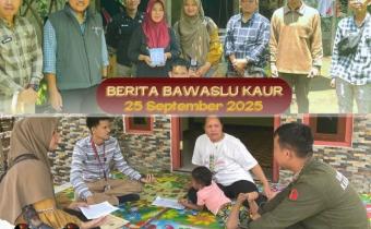 Bawaslu Kaur awasi  pelaksanaan pencocokan dan penelitian terbatas ke Dapil II dan Dapil III