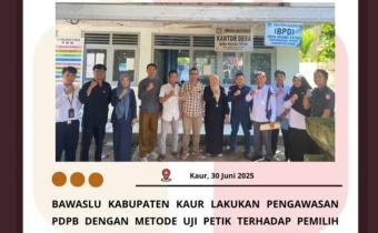 Kordiv HPPH dan staf awasi  PDPB uji petik  terhadap pemilih TMS dan Pemilih Baru