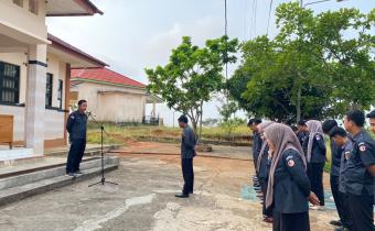 Pimpin Apel Pagi, Sisanto Tekankan Percepatan dan Ketelitian Laporan Pertanggungjawaban Anggaran
